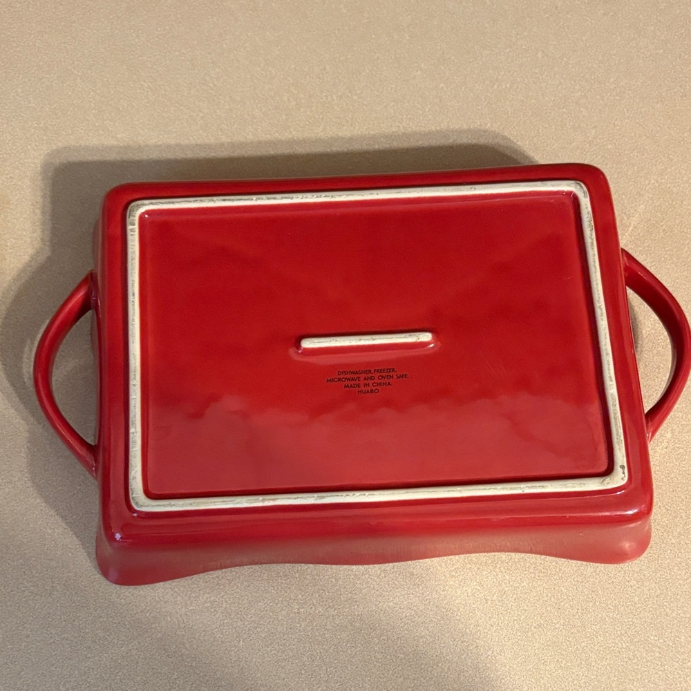 Heart Design Rectangular Baking Dish - Picture 2 of 3